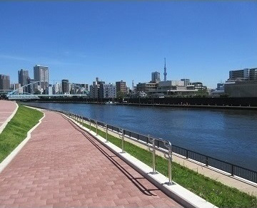 隅田川千住大橋地区スーパー堤防